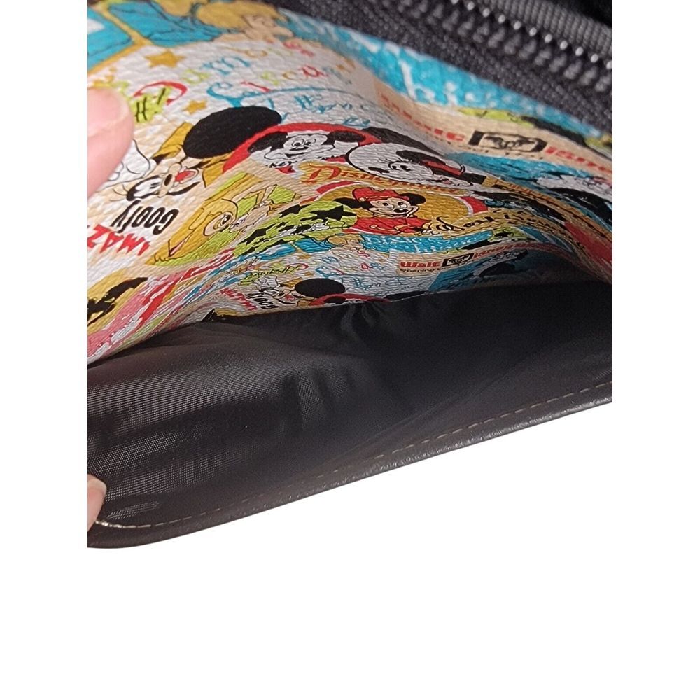 Disney Parks Collage Pattern Exclusive Crossbody Tablet Bag Removable Strap - Picture 3 of 3
